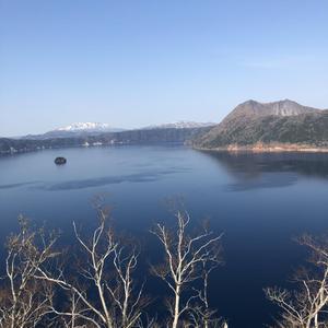 斜里岳と摩周湖