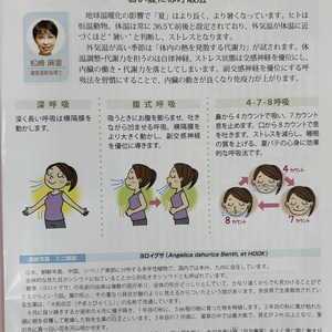 暑い夏には呼吸法を